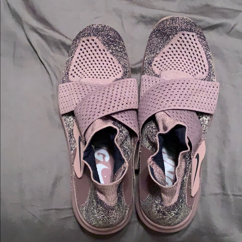 Nike purple running shoes